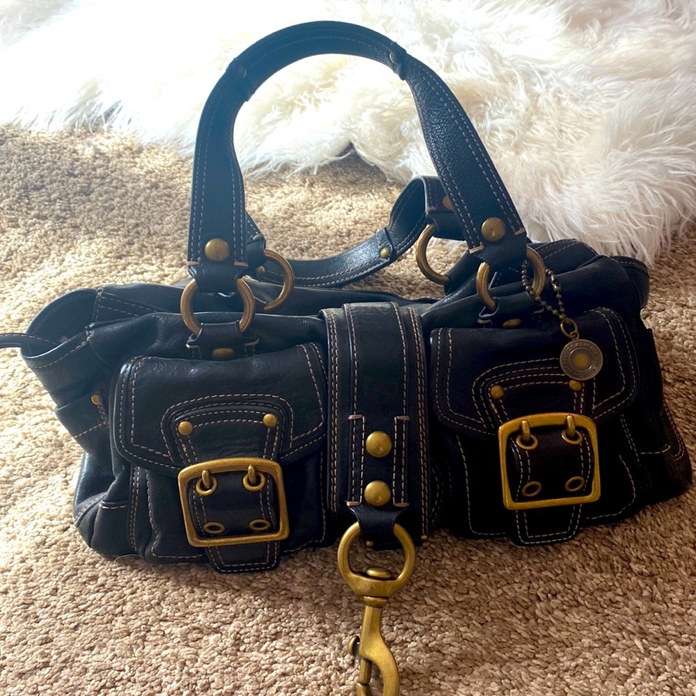 Vintage leather coach purse